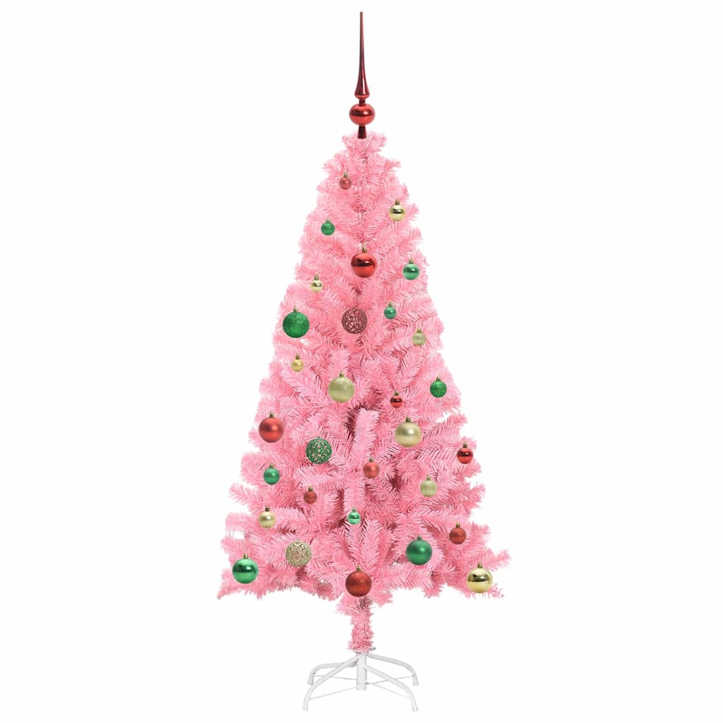 Božićno drvce s 150 LED svjetlima Ružičasta 150 cm PVC