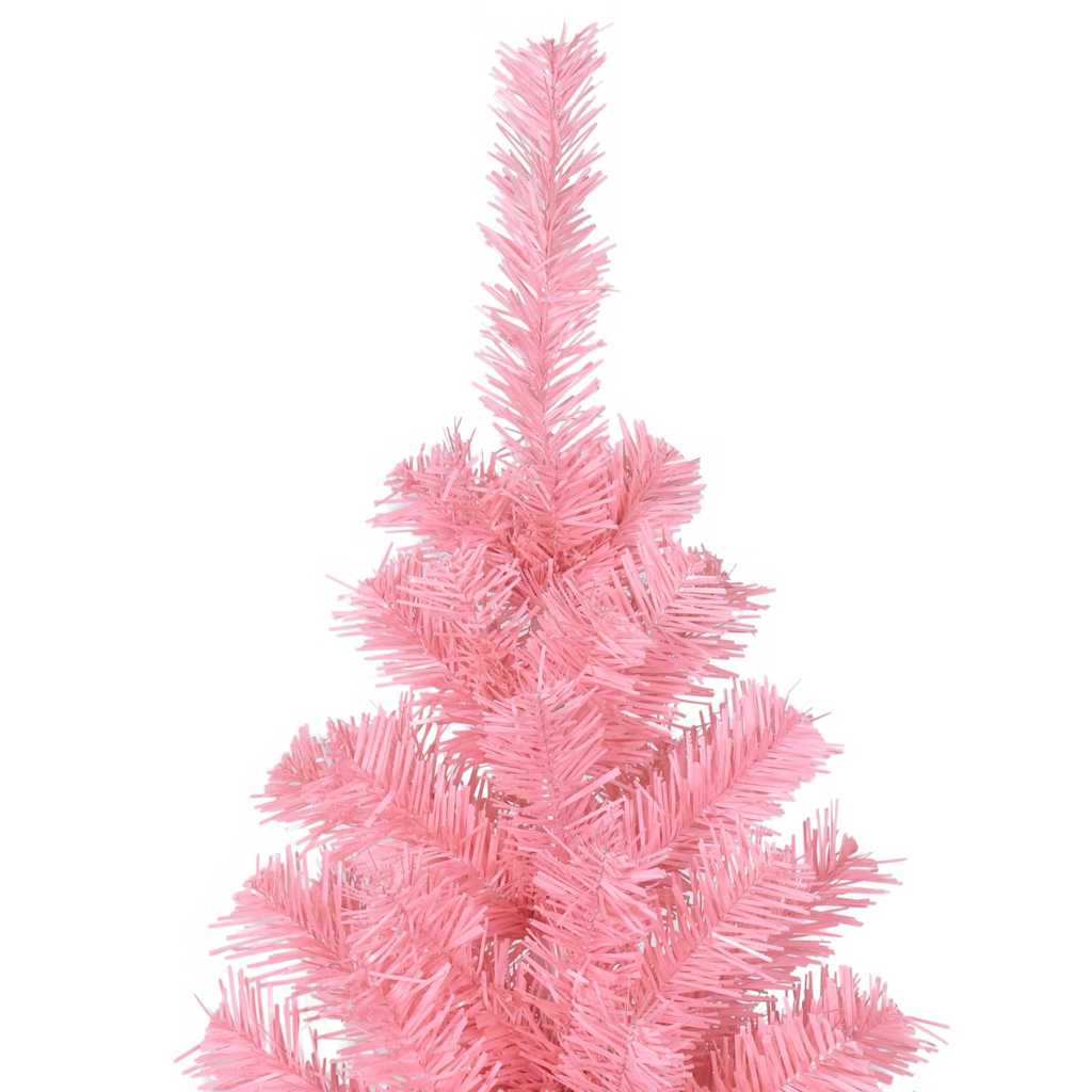 Božićno drvce s 300 LED svjetlima Ružičasta 210 cm PVC
