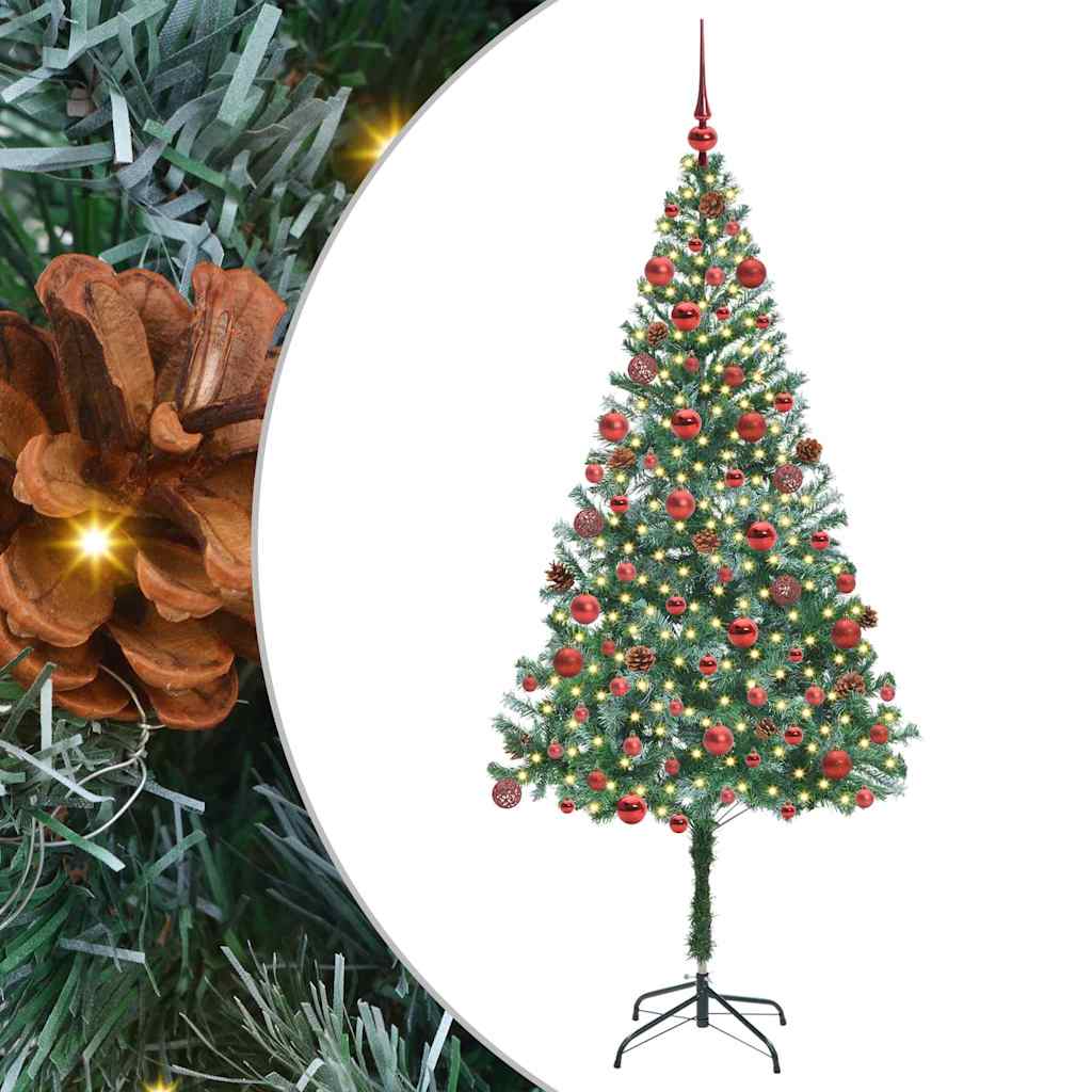 Umjetno božićno drvce s stalakom Zelena 180 cm PVC i čelik