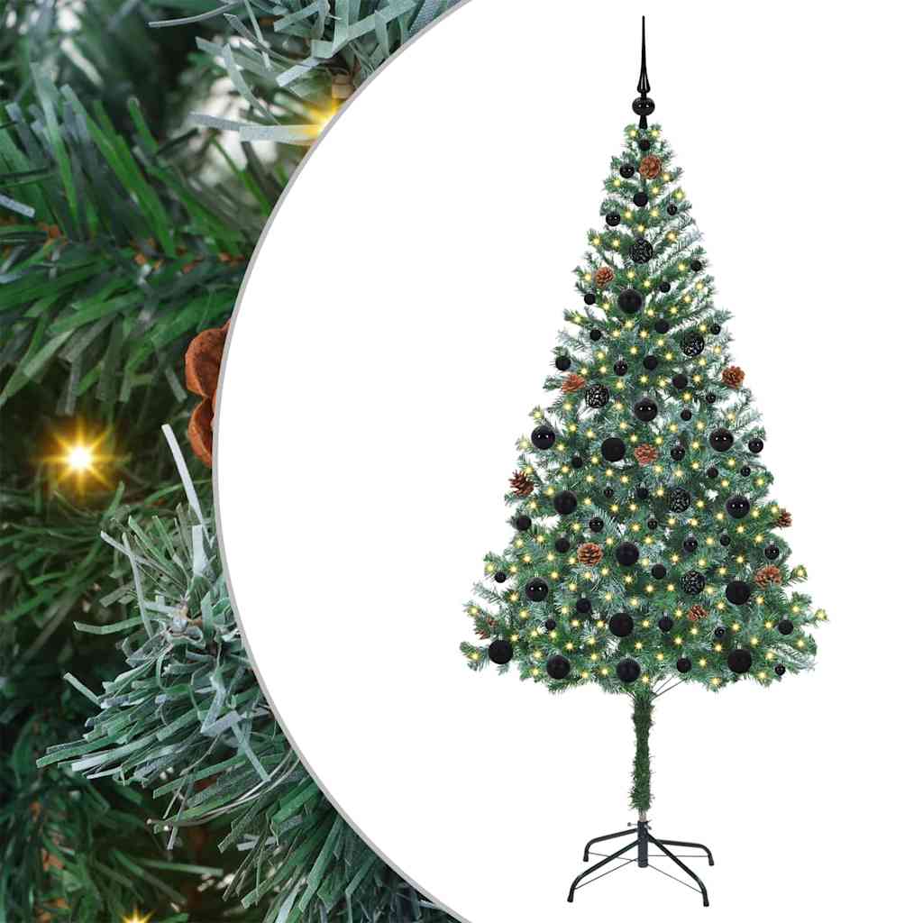 Umjetno božićno drvce s stalakom Zelena 180 cm PVC i čelik