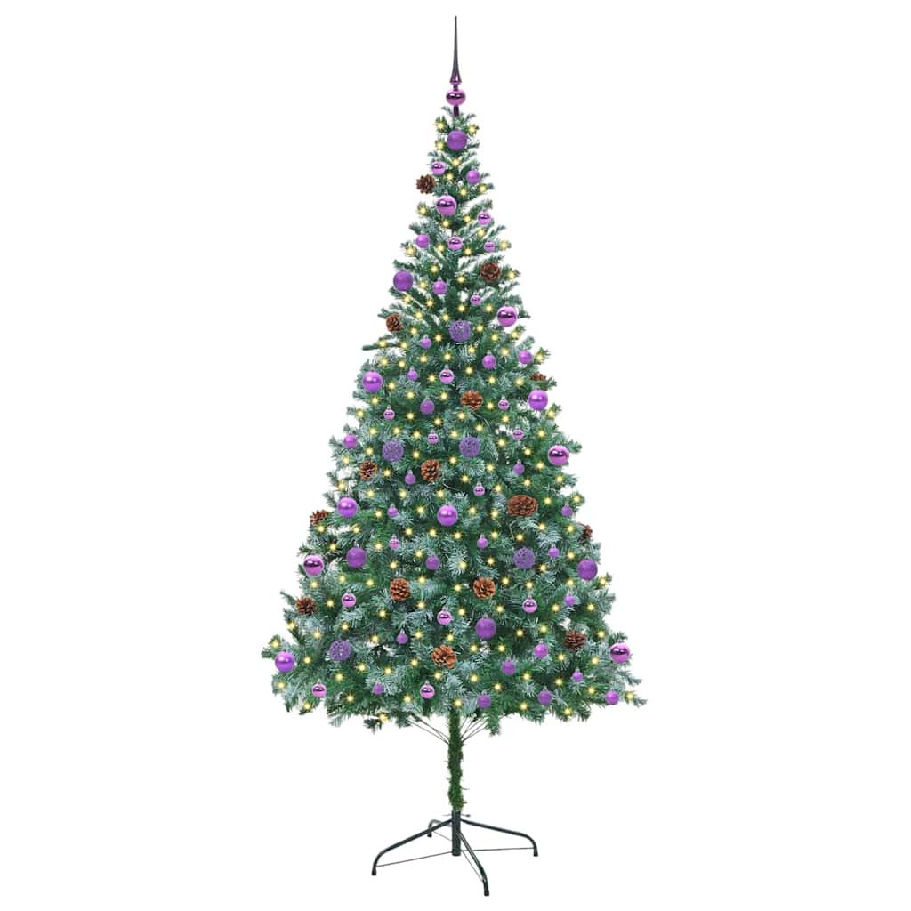 Umjetno božićno drvce s stalakom Zelena 210 cm PVC i čelik
