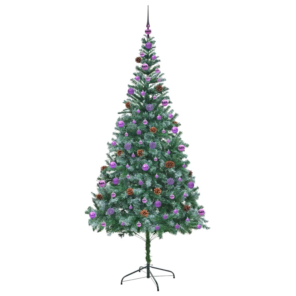 Umjetno božićno drvce s stalakom Zelena 210 cm PVC i čelik