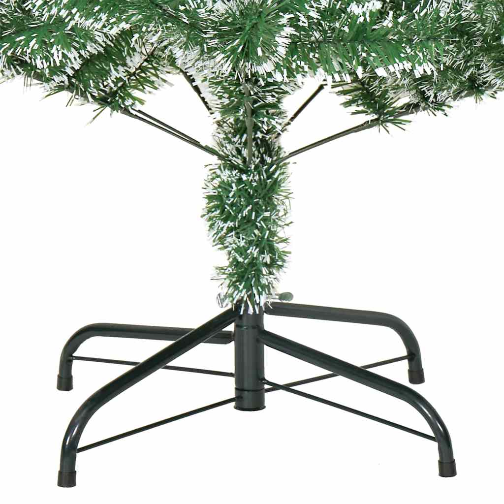 Umjetno Božićno Drvo s Snježnim Flokom i LED Svjetlom 210 cm