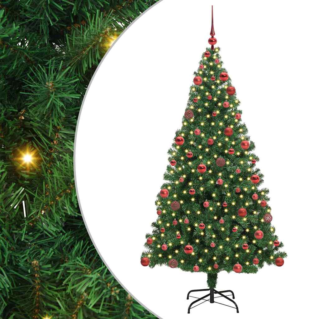 Umjetno božićno drvce Zelena 180 cm PVC i Čelik i Plastika