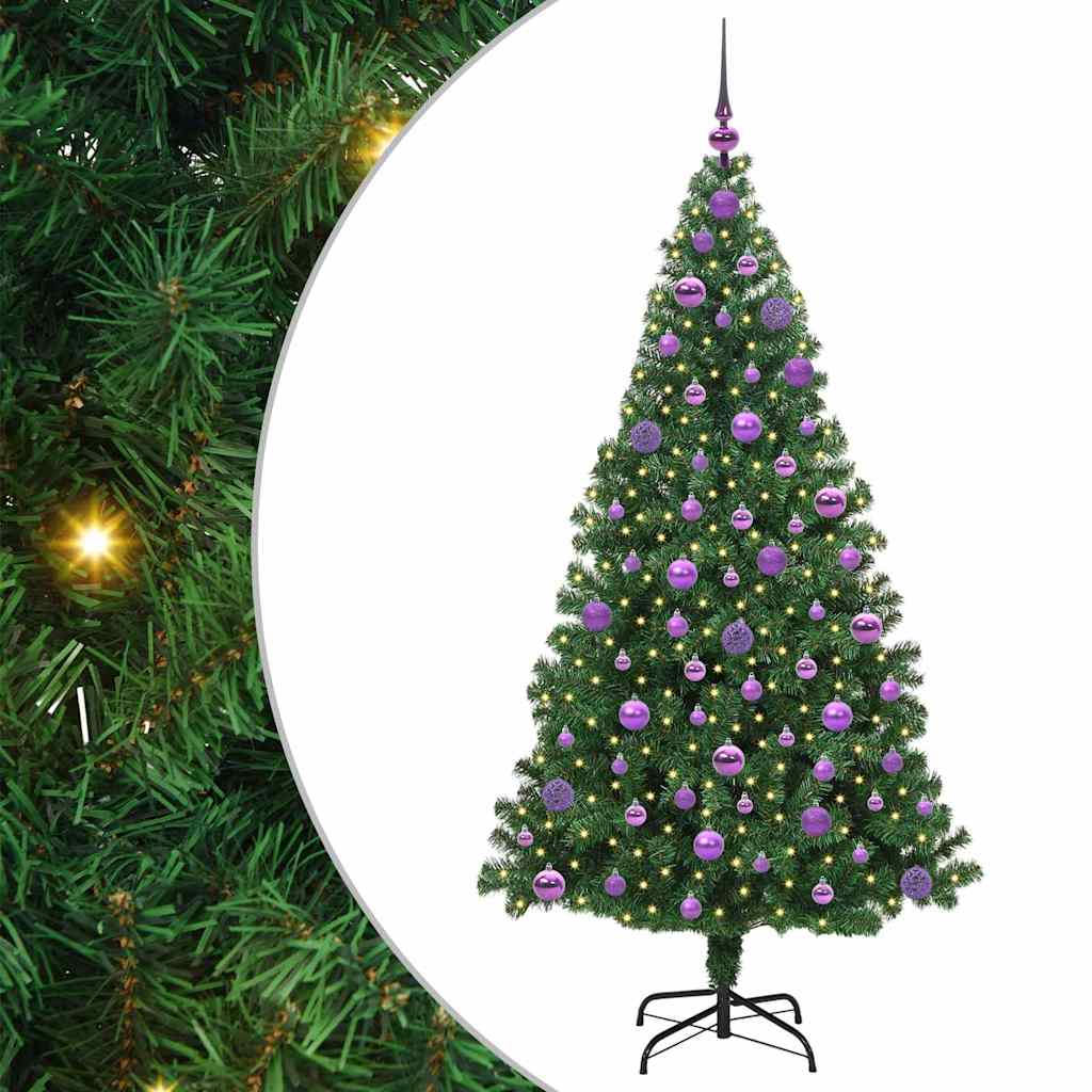 Umjetno božićno drvce Zelena 180 cm PVC i Čelik i Plastika