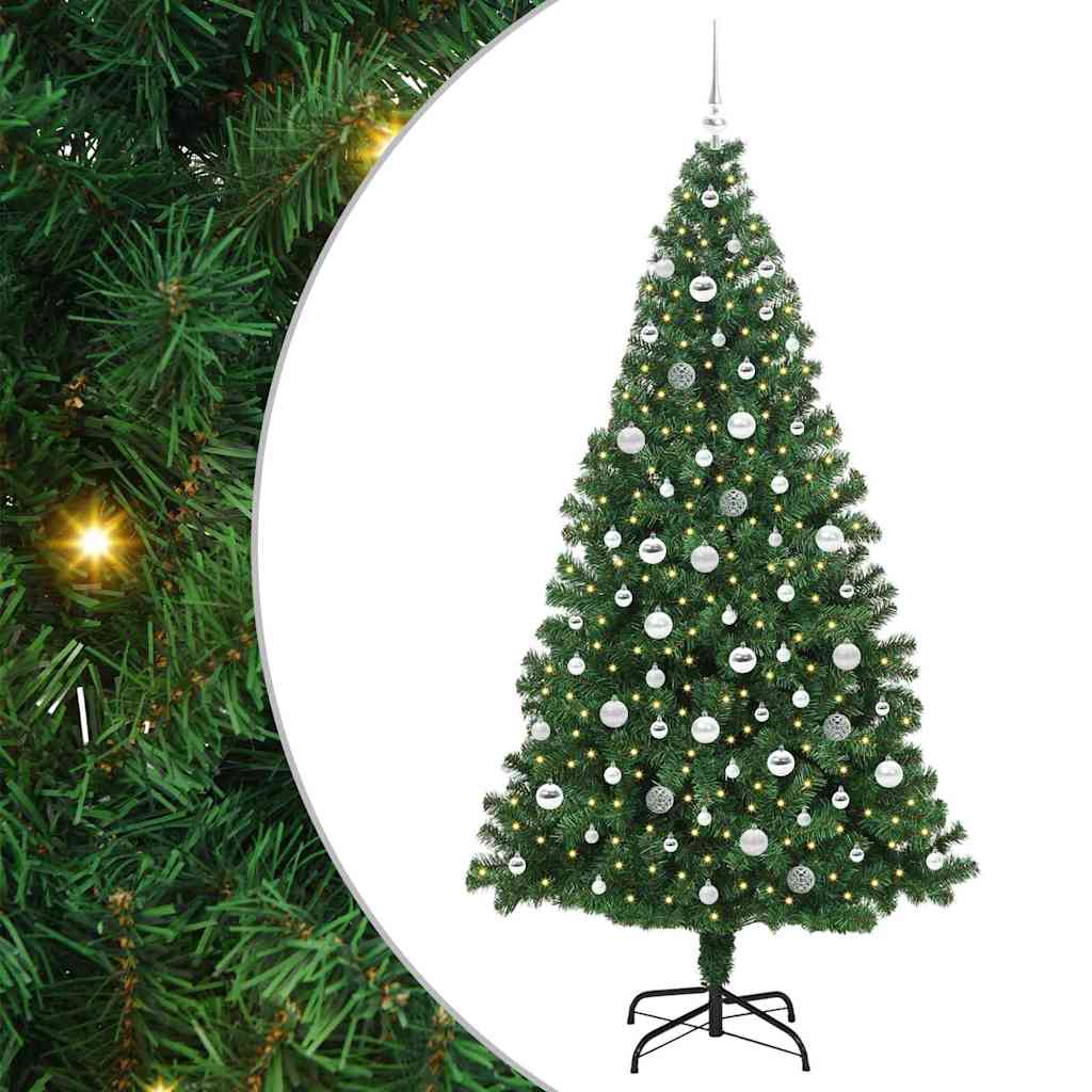 Umjetno božićno drvce Zelena 210 cm PVC i Čelik i Plastika