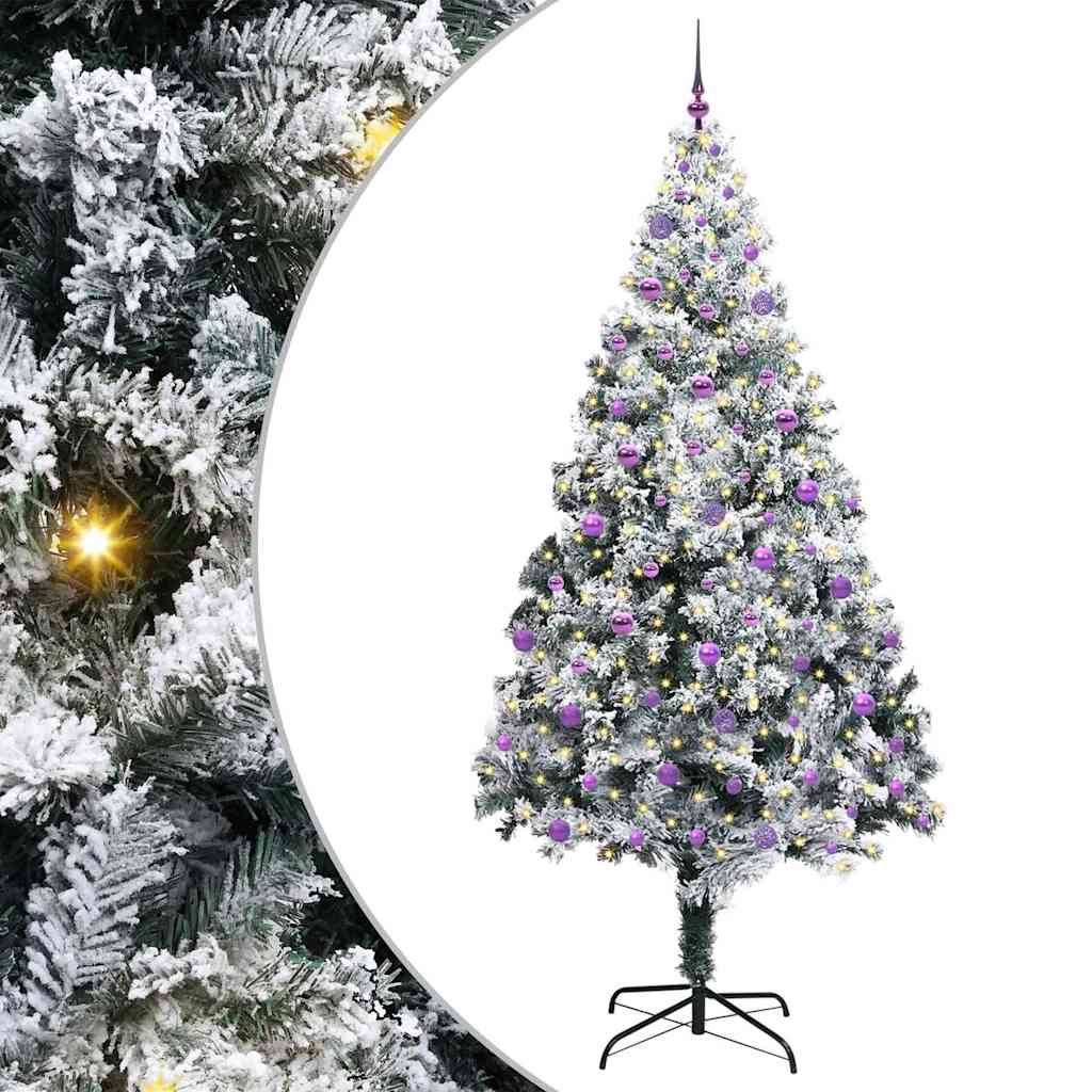 Umjetno božićno drvce Bijelo 240 cm PVC i Čelik i Plastika