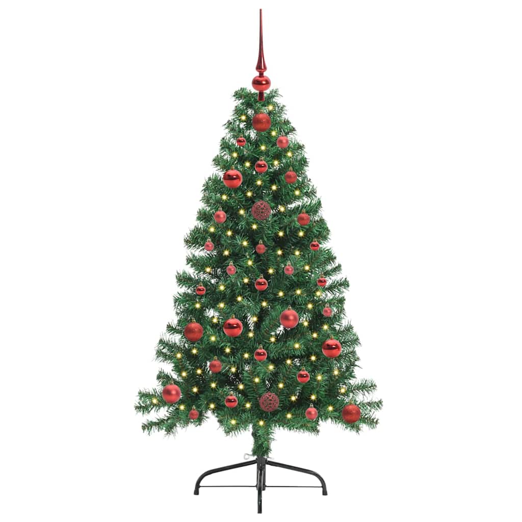 Umjetno predsvijetljeno božićno drvce Zelena 120 cm PVC