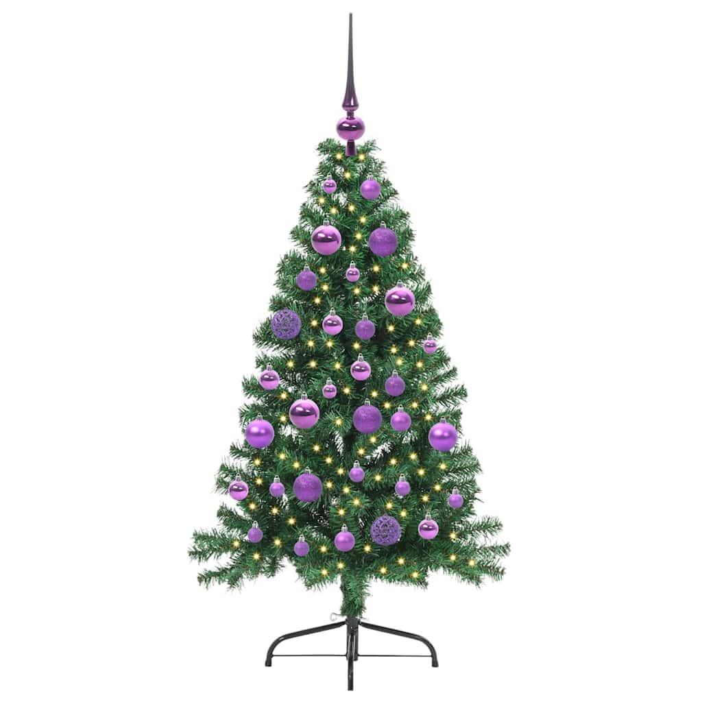 Umjetno predsvijetljeno božićno drvce Zelena 120 cm PVC