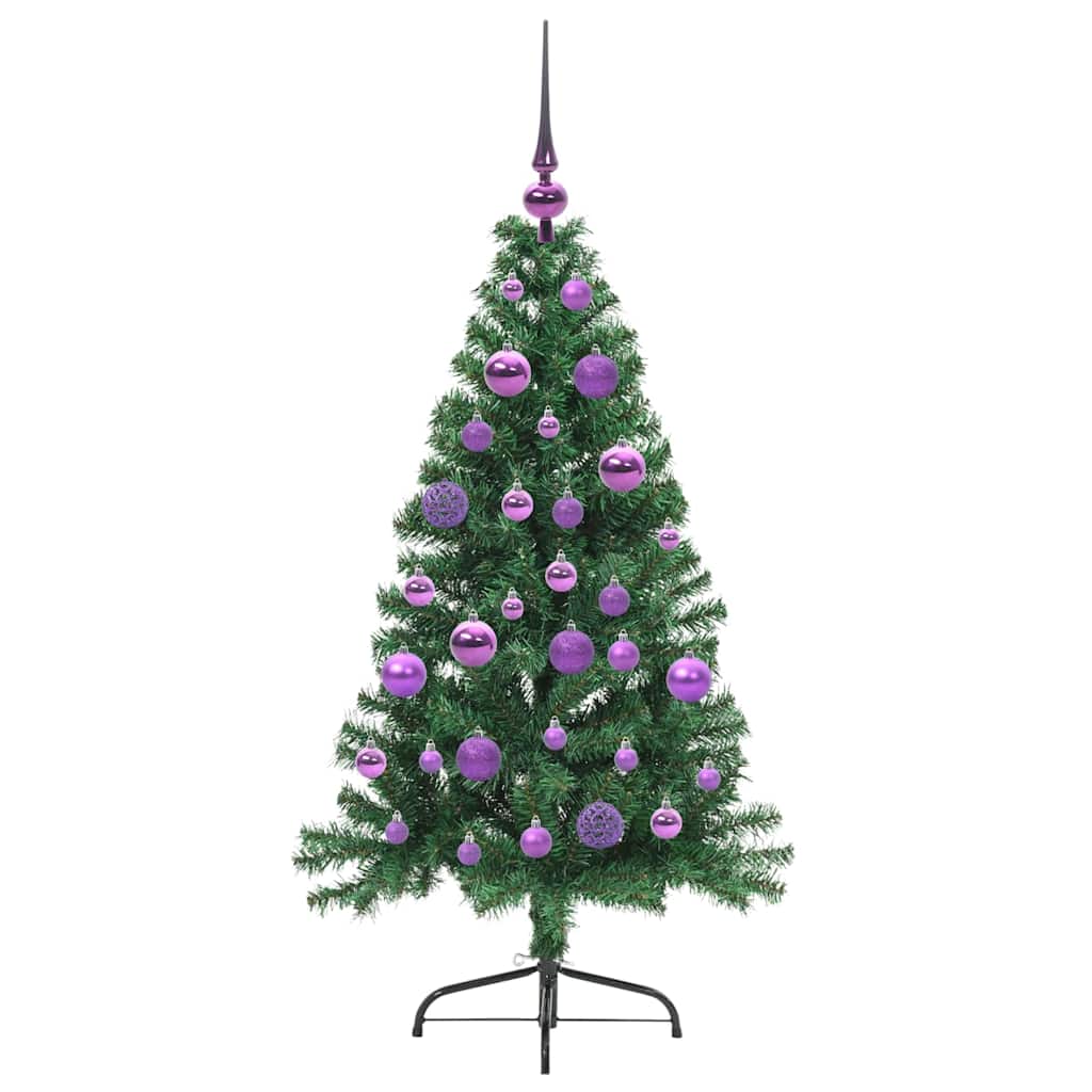 Umjetno predsvijetljeno božićno drvce Zelena 120 cm PVC
