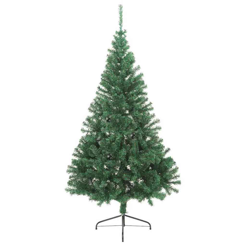 Umjetno predsvijetljeno božićno drvce Zelena 180 cm PVC
