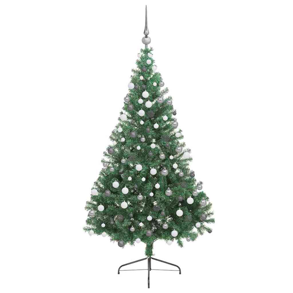 Umjetno predsvijetljeno božićno drvce Zelena 180 cm PVC