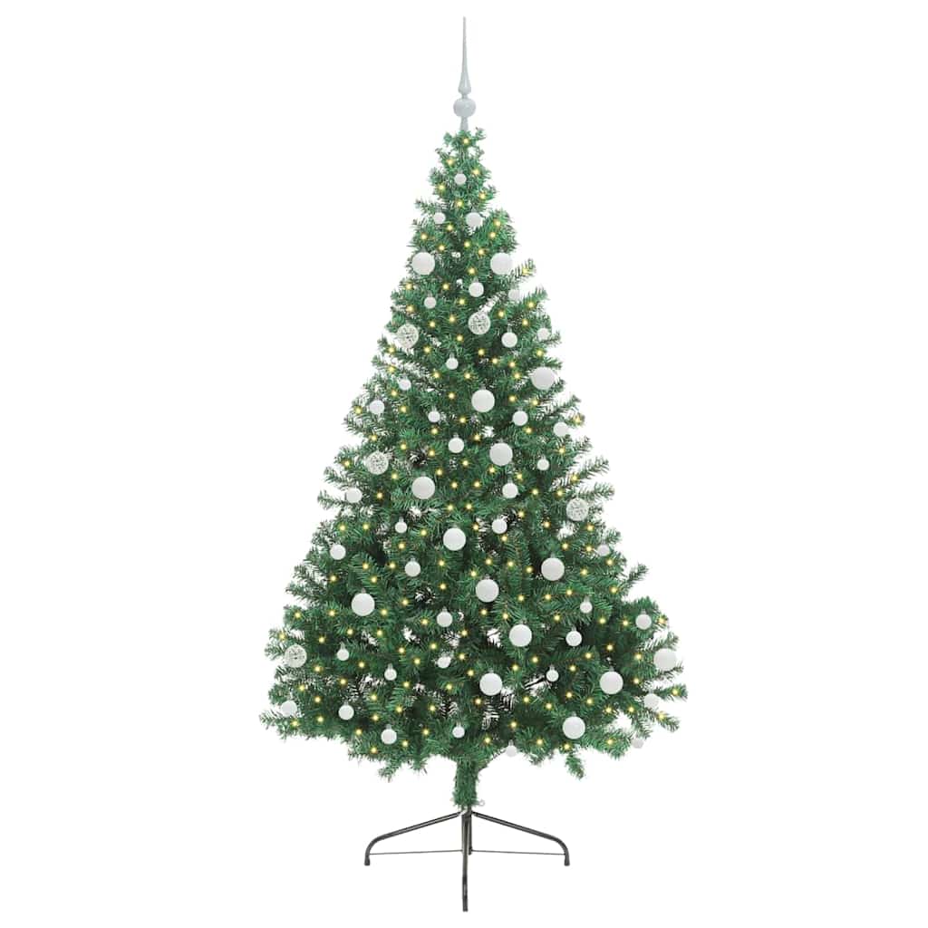 Umjetno predsvijetljeno božićno drvce Zelena 180 cm PVC