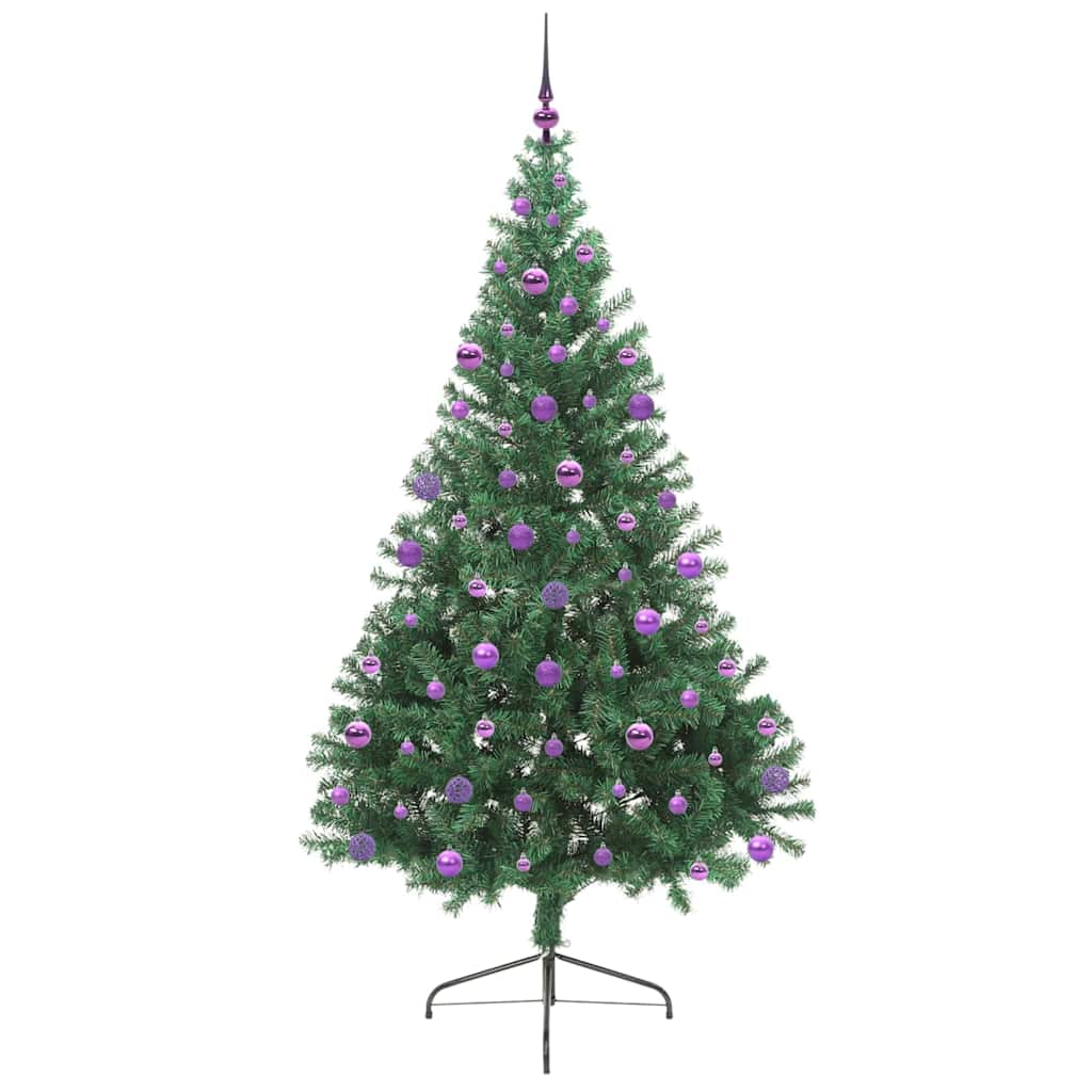 Umjetno predsvijetljeno božićno drvce Zelena 210 cm PVC