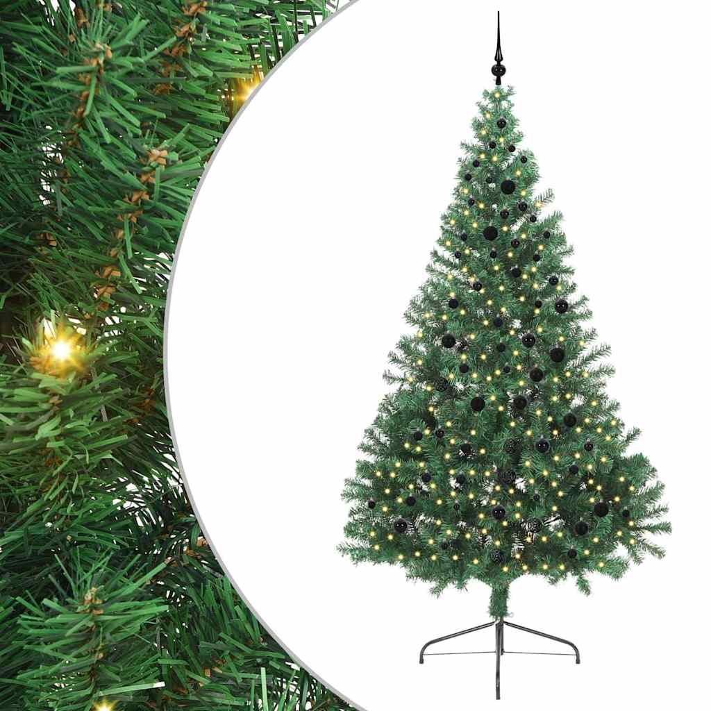 Umjetno predsvijetljeno božićno drvce Zelena 240 cm PVC