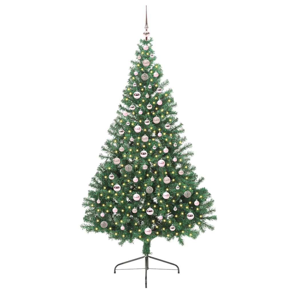 Umjetno predsvijetljeno božićno drvce Zelena 240 cm PVC