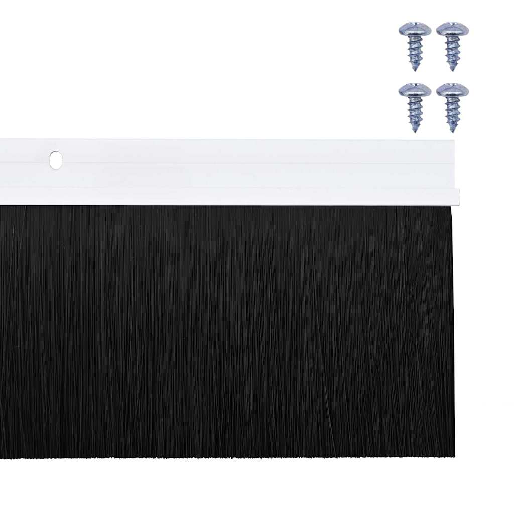 Držač četke za vrata 12 pcs Bijelo 100 cm Aluminijski legura