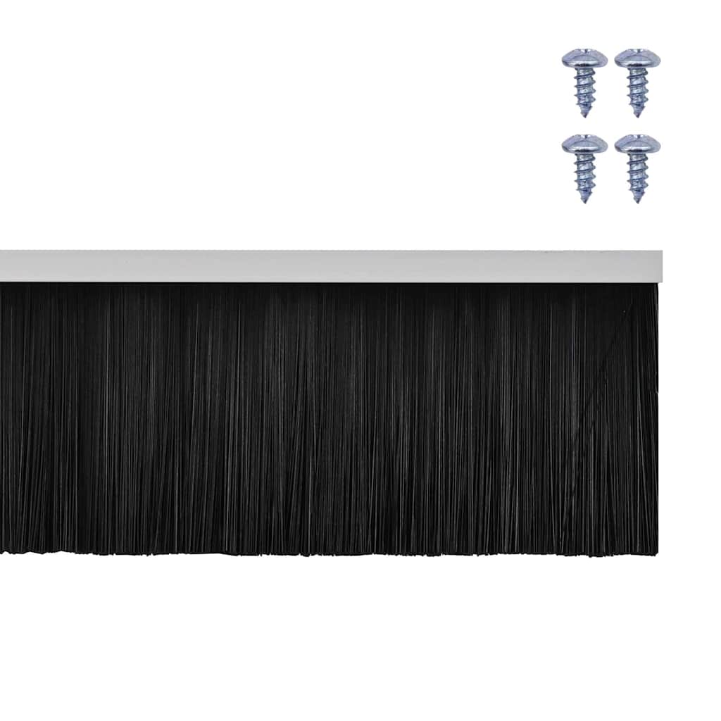 Držač četke za vrata 2 pcs Bijelo 100 cm Aluminijski legura