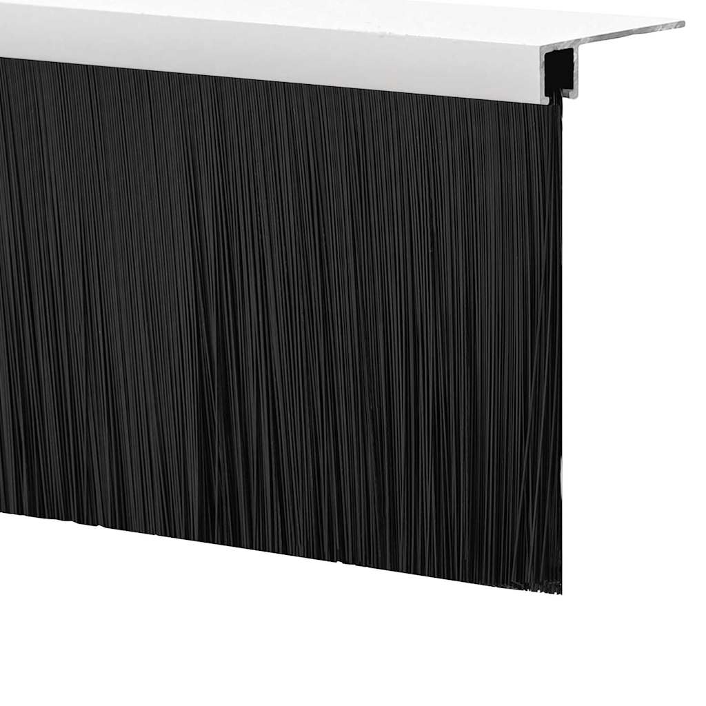 Držač četke za vrata 2 pcs Bijelo 100 cm Aluminijski legura