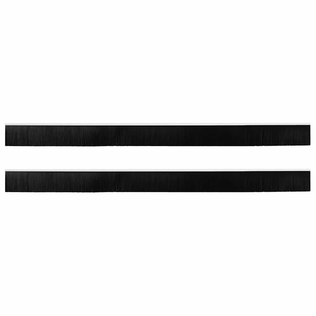 Držač četke za vrata 2 pcs Bijelo 100 cm Aluminijski legura