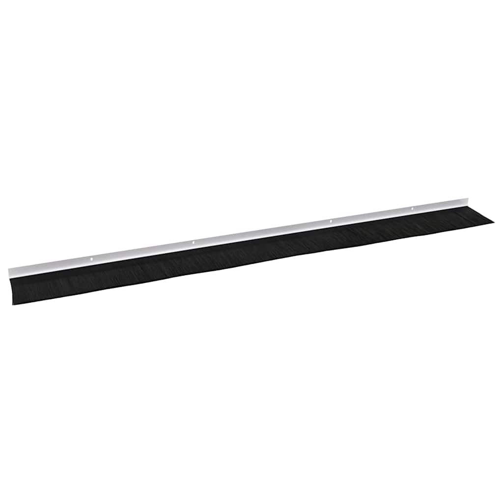 Držač četke za vrata 2 pcs Bijelo 100 cm Aluminijski legura