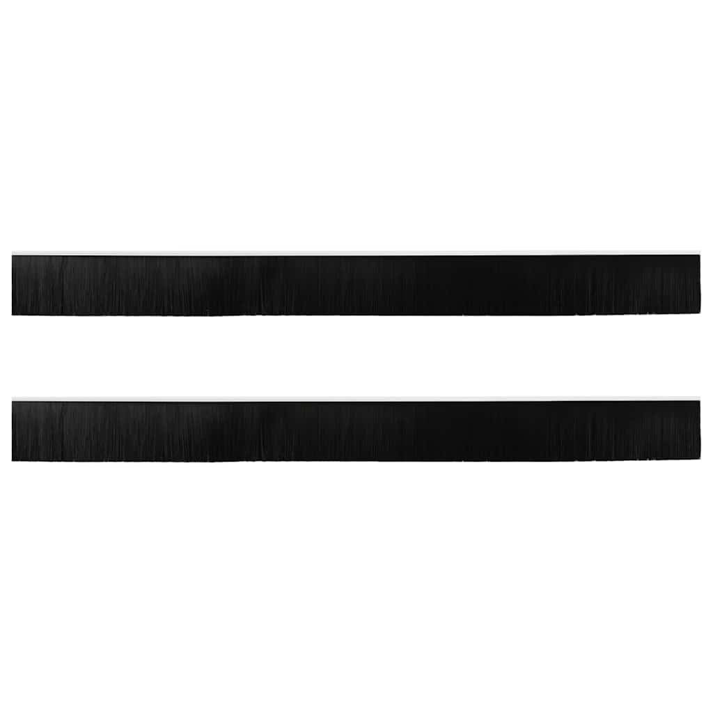 Držač četke za vrata 2 pcs Bijelo 100 cm Aluminijski legura