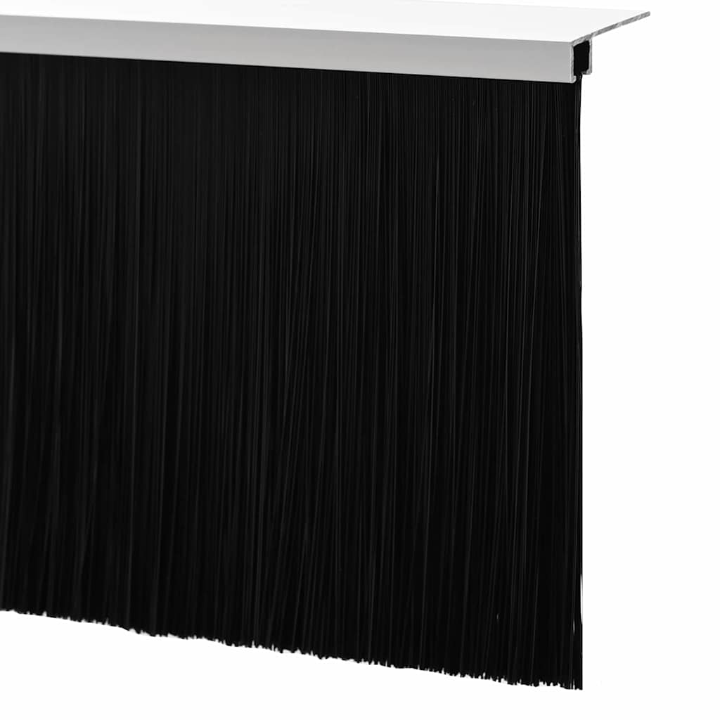 Držač četke za vrata 2 pcs Bijelo 100 cm Aluminijski legura