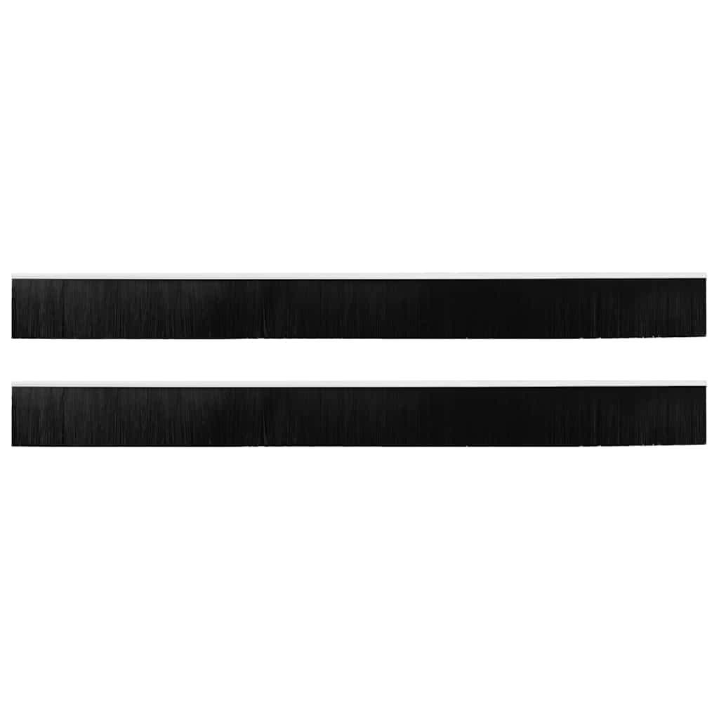 Držač četke za vrata 2 pcs Bijelo 100 cm Aluminijski legura