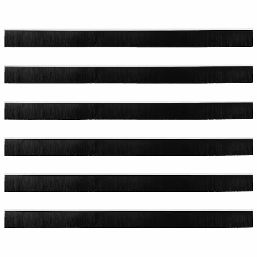 Držač četke za vrata 6 pcs Bijelo 100 cm Aluminijski legura