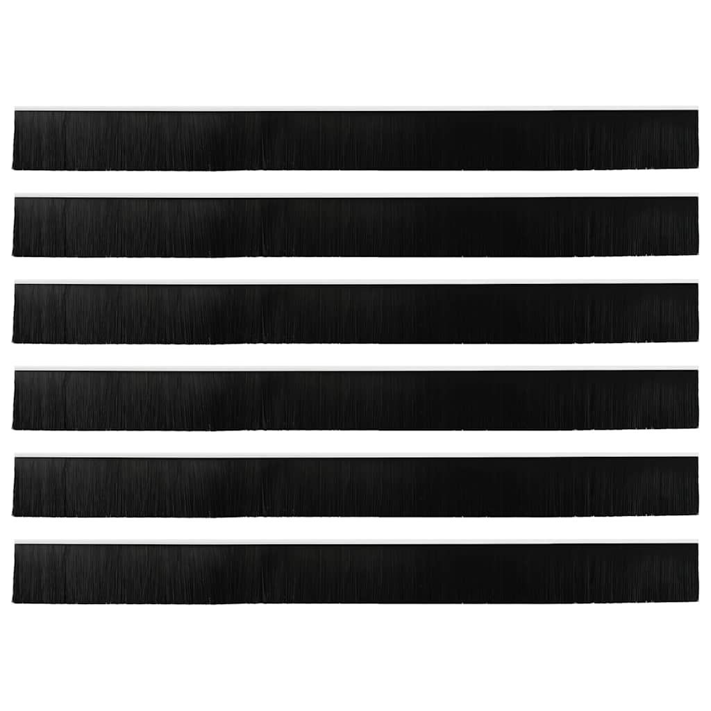 Držač četke za vrata 6 pcs Bijelo 100 cm Aluminijski legura