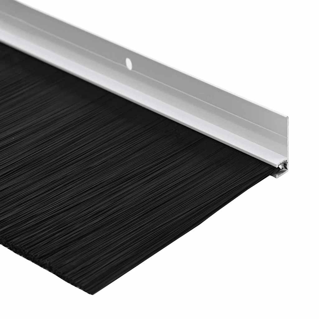 Držač četke za vrata 6 pcs Bijelo 100 cm Aluminijski legura