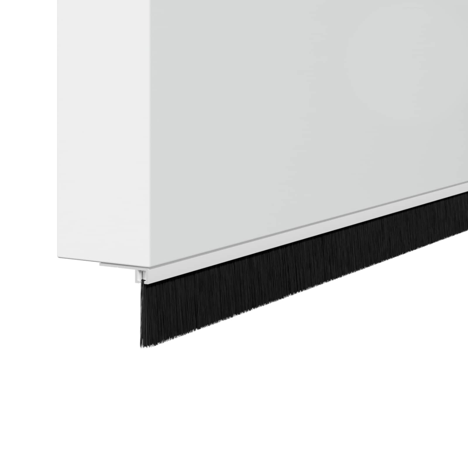 Držač četke za vrata 12 pcs Bijelo 100 cm Aluminijski legura