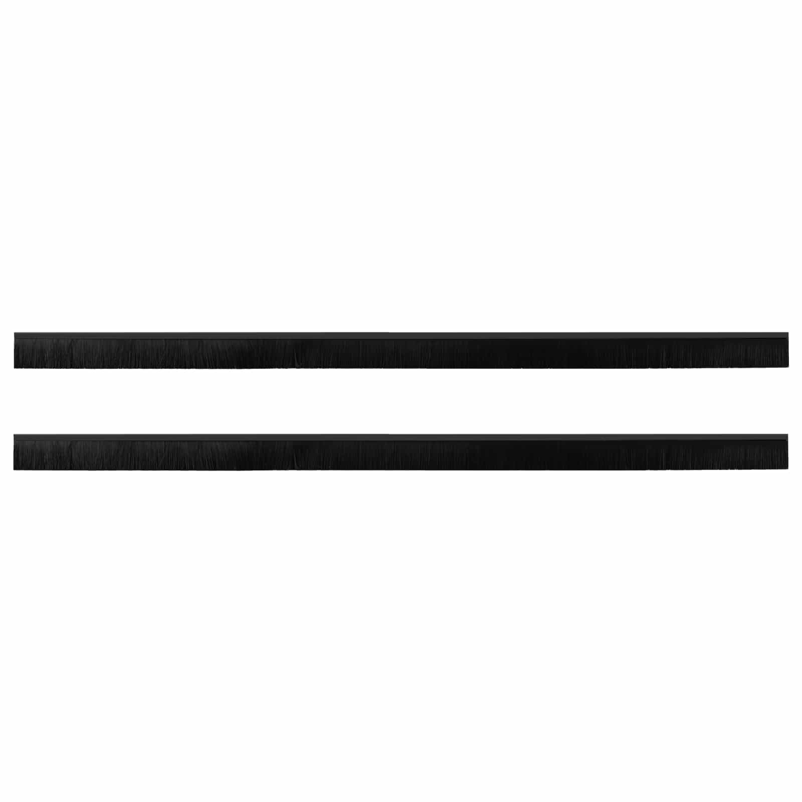 Samoljepljivi pečati za vrata 2 pcs Crna 100 cm