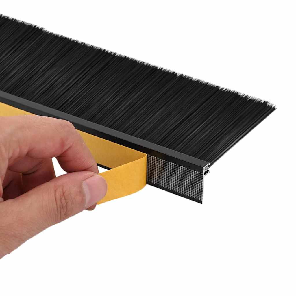 Samoljepljivi pečati za vrata 2 pcs Crna 100 cm