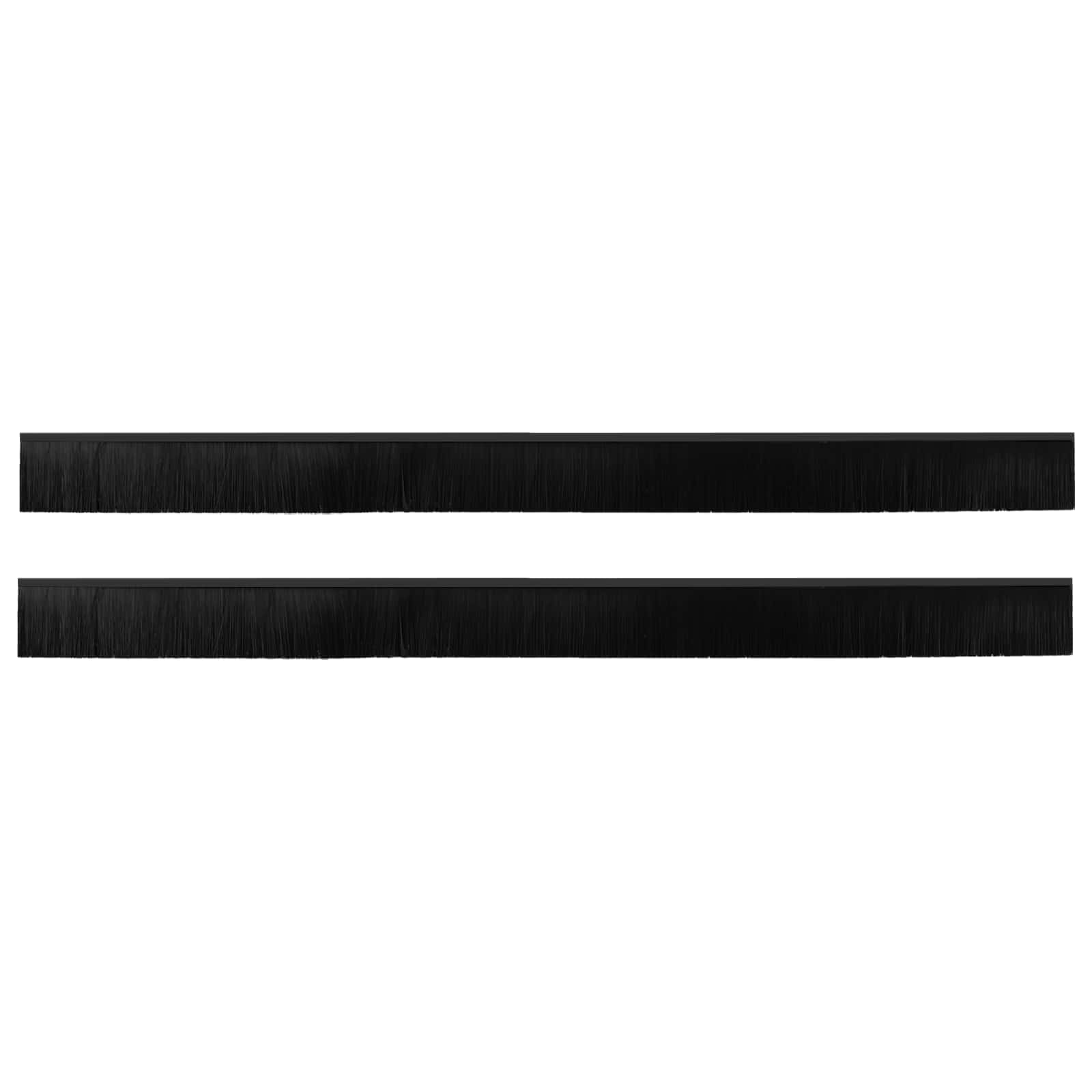 Samoljepljivi pečati za vrata 2 pcs Crna 100 cm
