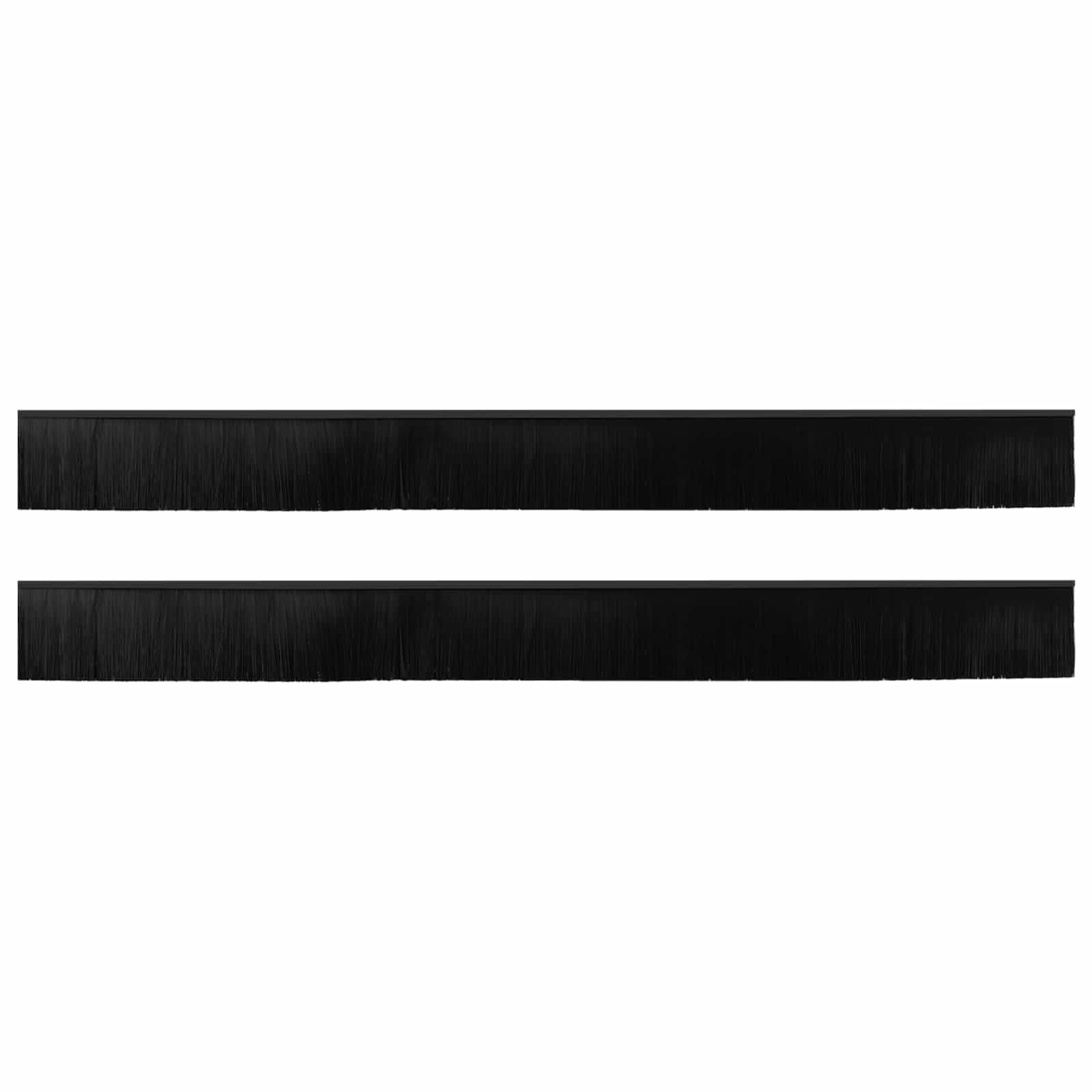 Samoljepljivi pečati za vrata 2 pcs Crna 100 cm