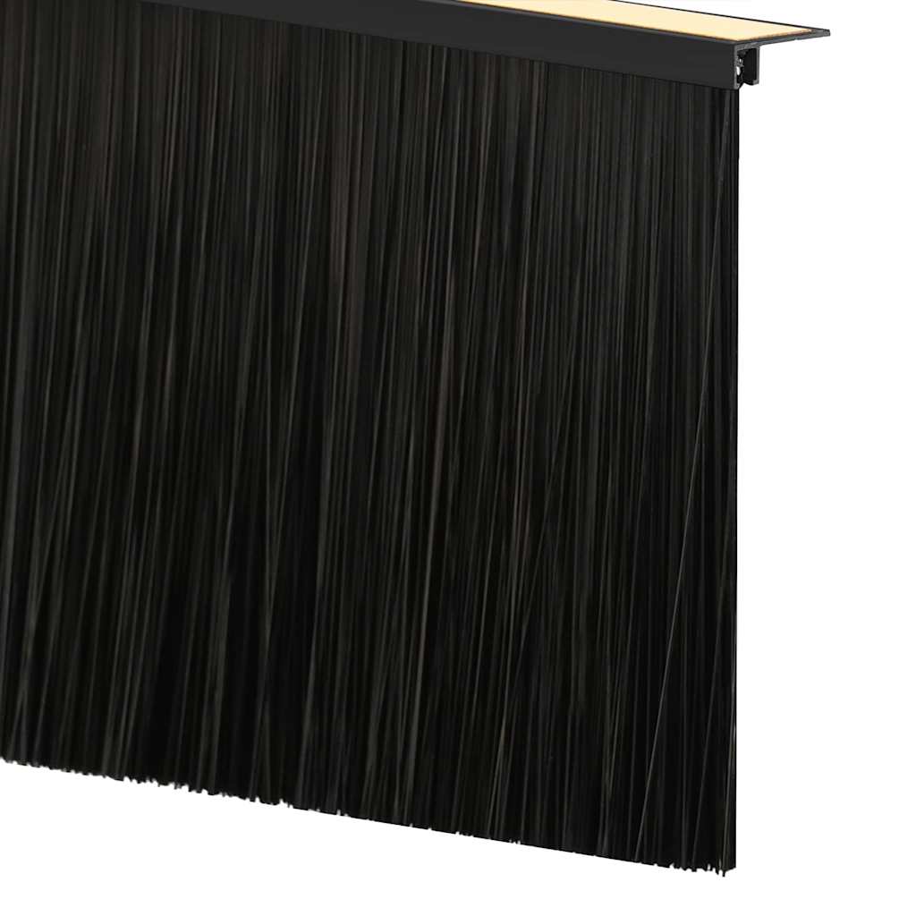 Samoljepljivi pečati za vrata 6 pcs Crna 100 cm