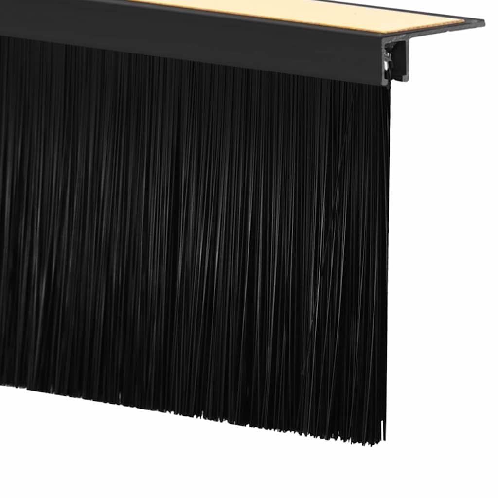 Samoljepljivi pečati za vrata 6 pcs Crna 100 cm