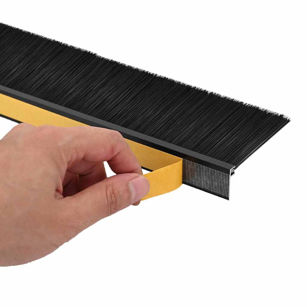 Samoljepljivi pečati za vrata 12 pcs Crna 100 cm