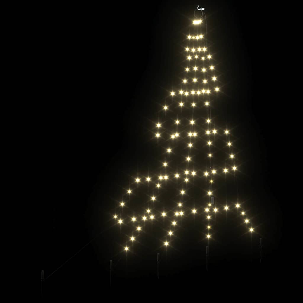 LED Božićno drvce s zemljanim klinovima Topla bijela 182 cm