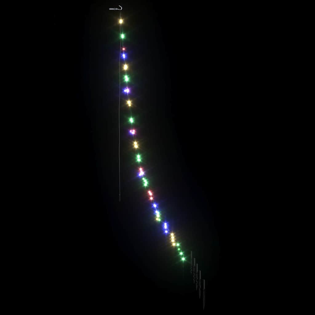 LED Božićno drvce s zemljanim klinovima Šareni 182 cm Metal