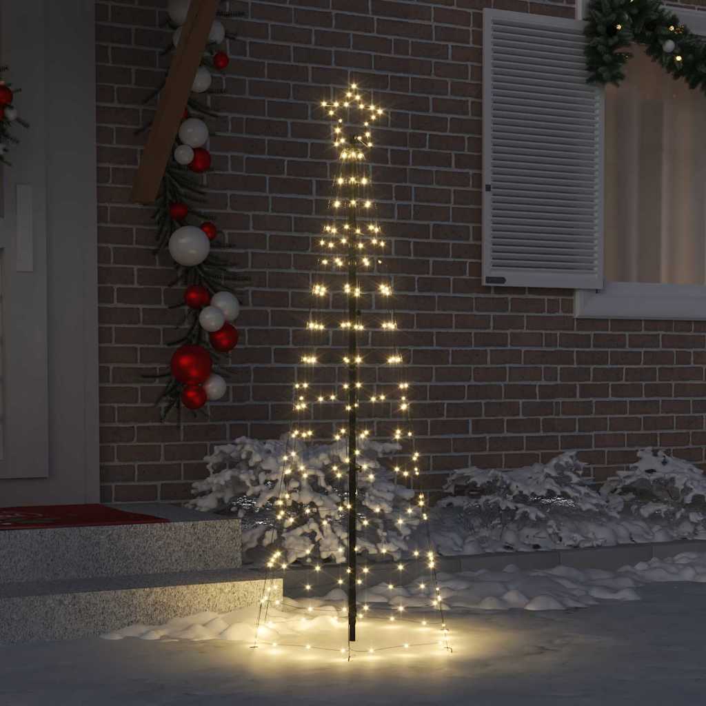 LED Božićno drvce s zemljanim klinovima Topla bijela 250 cm