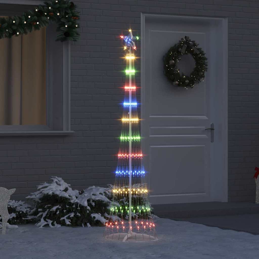 LED božićno drvce s stalakom Šareni 51 x 51 x 190 cm Metal