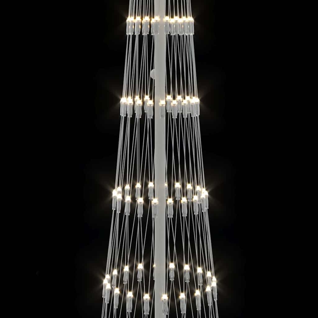 LED božićno drvce s 290 LED svjetlima Topla bijela 250 cm Metal