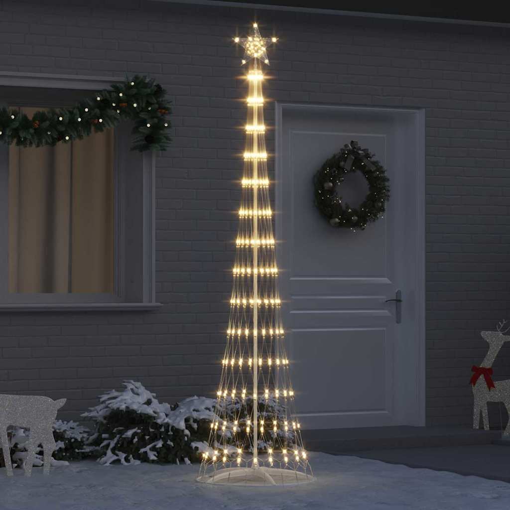 LED božićno drvce s 290 LED svjetlima Topla bijela 250 cm Metal