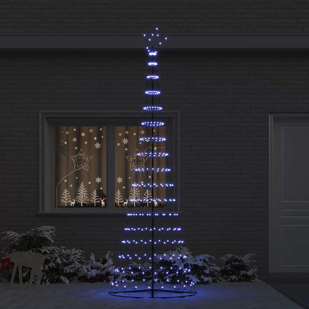 LED božićno drvce s 355 LED svjetlima Plava 302,5 cm Metal