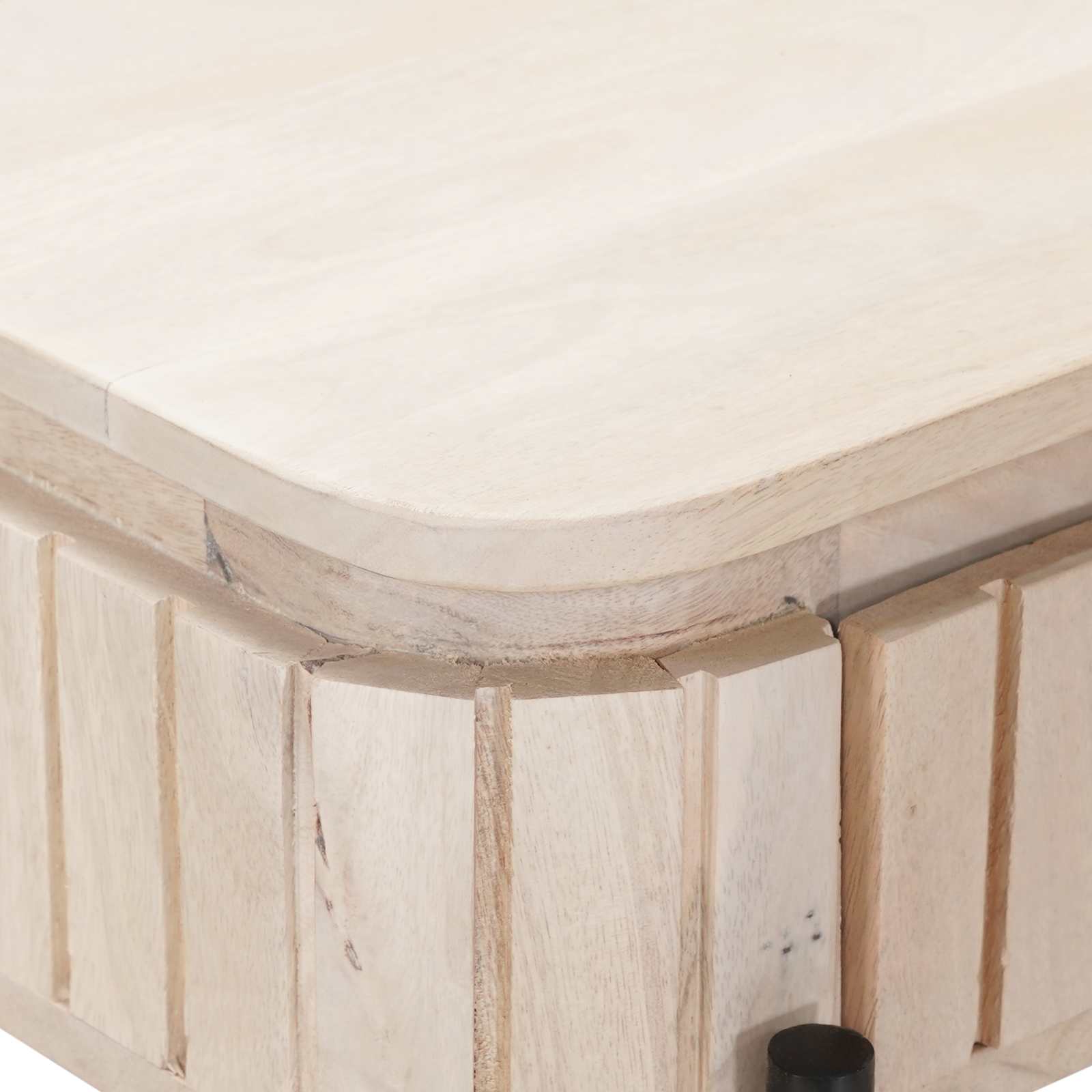 Ručni stol Bijela 100 x 30 x 76 cm Čvrsto drvo manga