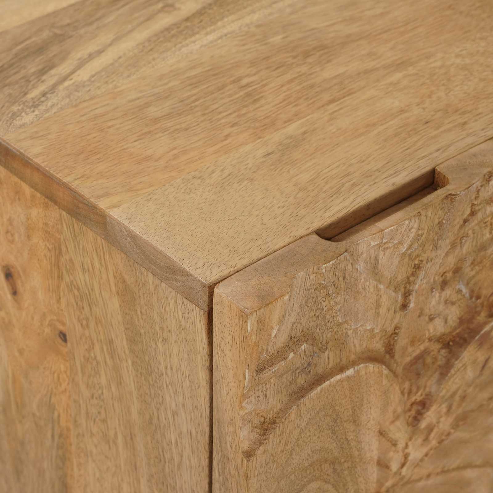 Ručno rađeni noćni ormarić Tamnije smeđi teak 40 x 30 x 45 cm