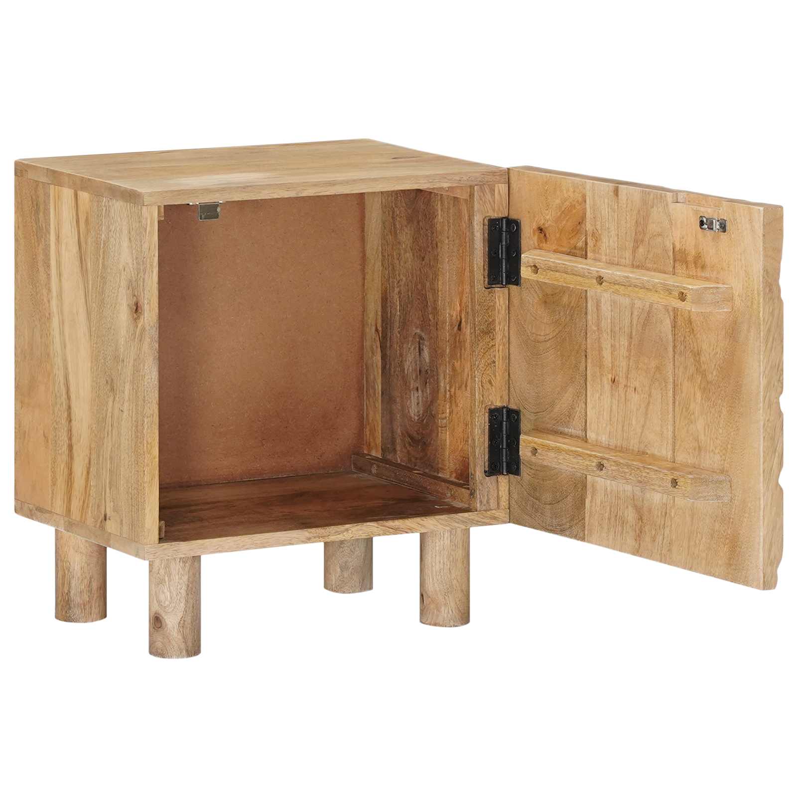 Ručno rađeni noćni ormarić Tamnije smeđi teak 40 x 30 x 45 cm