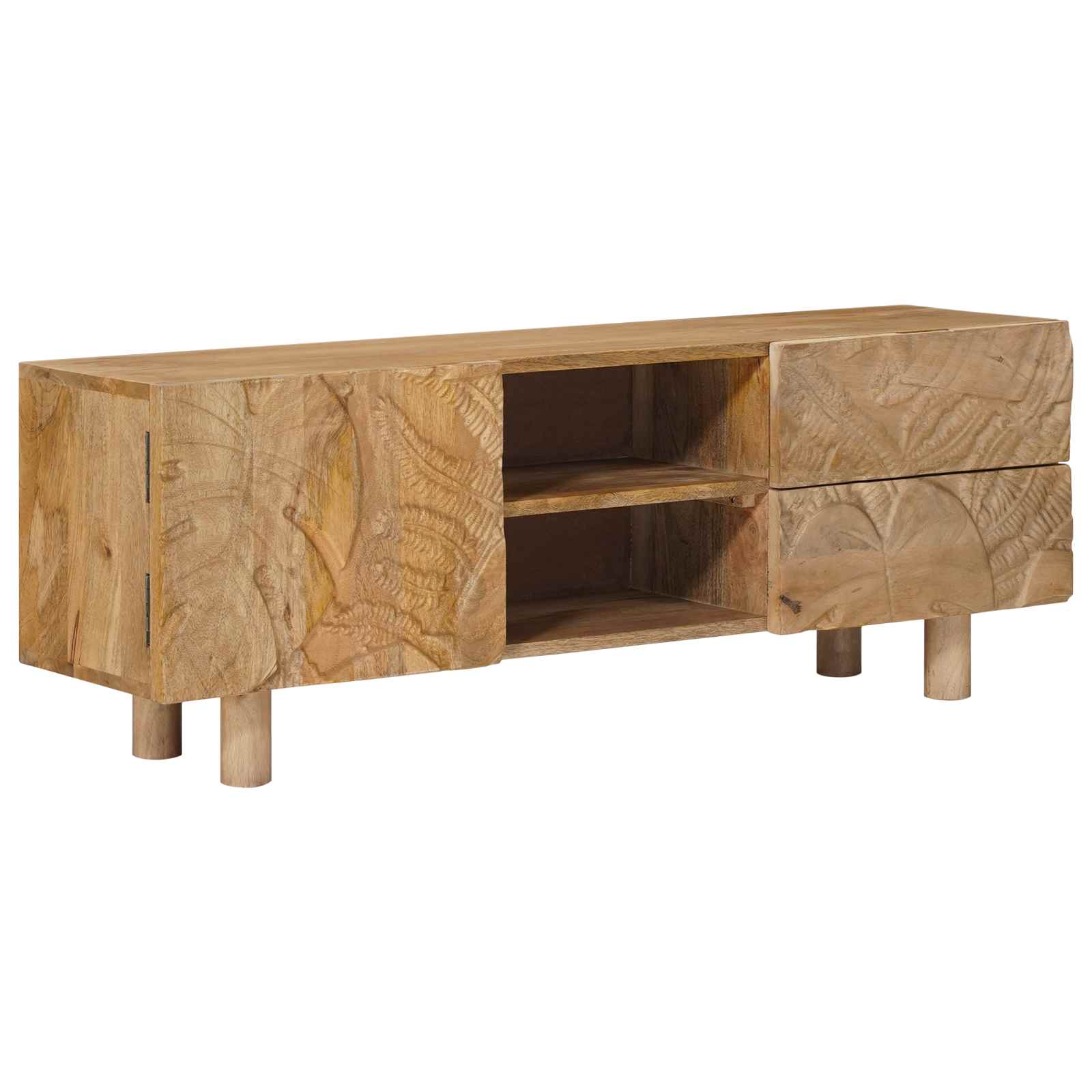 TV ormar 110 x 30 x 40 cm Čvrsto Mango Drvo i Inženjersko Drvo